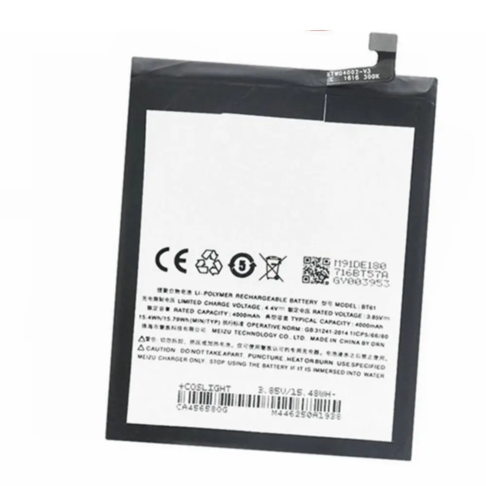 

4000mAh BT61 batteries for Meizu M3 Note Pro M681H M681 Smartphone batteries High quality Replacement Battery