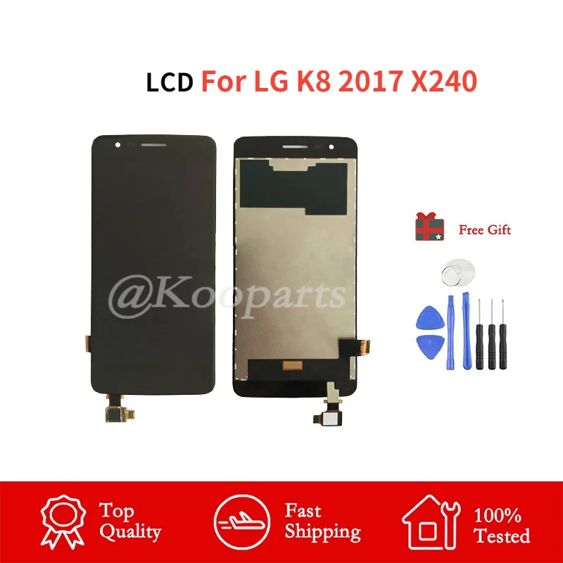 100% протестированный ЖК-дисплей 5 0 дюйма для LG K8 2017 X240 X240DS X240H X240K с рамкой |