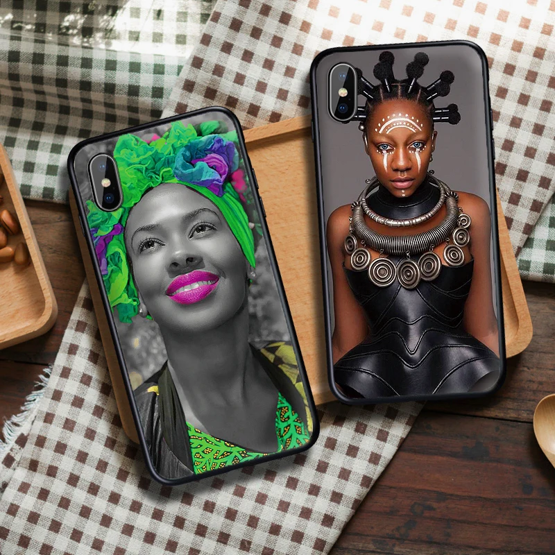 В африканском стиле для Xiaomi mi 9T A3 PRO 8 A2 LITE 9 SE 6X X 2S 3 F1 CC9E CC9 роскошный черный чехол