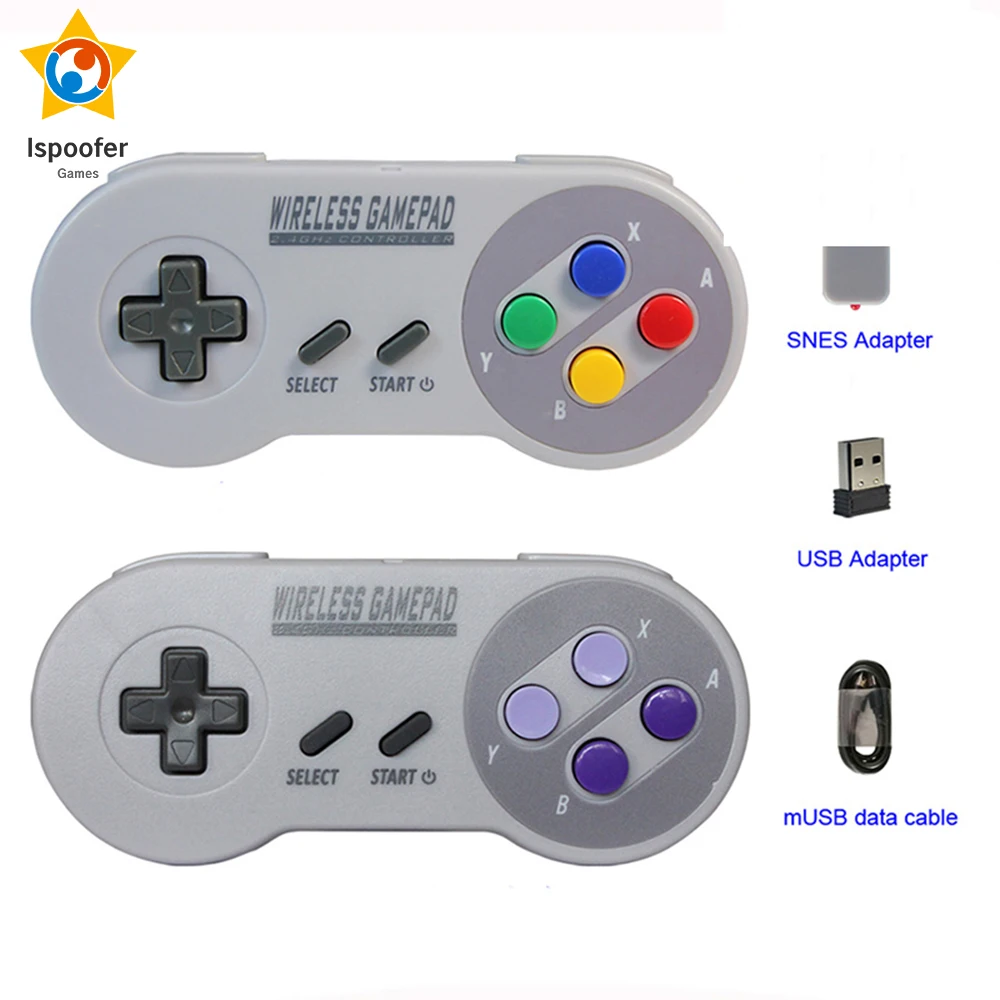 2020 беспроводные джойстики 2 4 ГГц Джойстик контроллер для SNES Super Nintendo классический