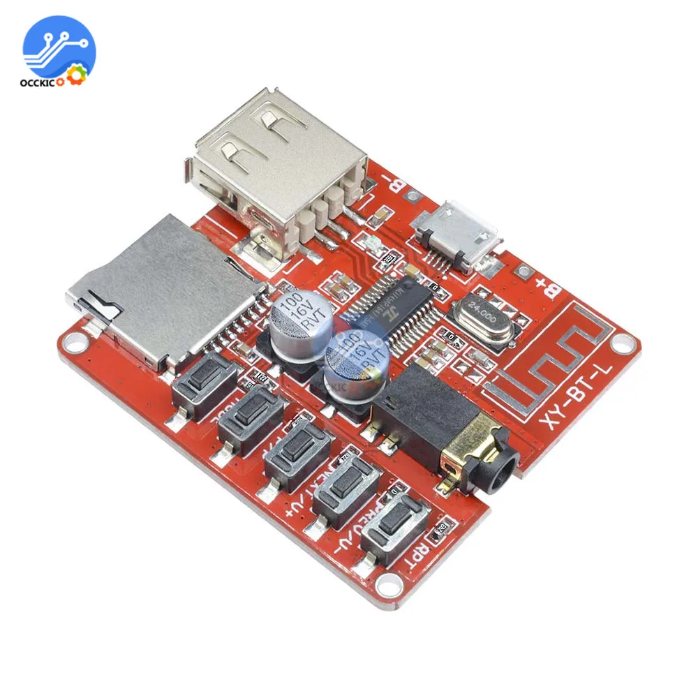Bluetooth MP3 декодер плата ЦАП конвертер Модуль без потерь декодирование модуль Micro USB TF карта интерфейс аудио декодер 3,7-5 В