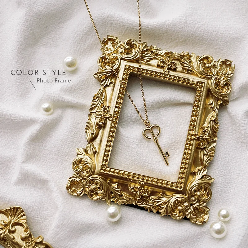 Ювелирные изделия реквизит для фотосъемки Золотая оправа модель из смолы