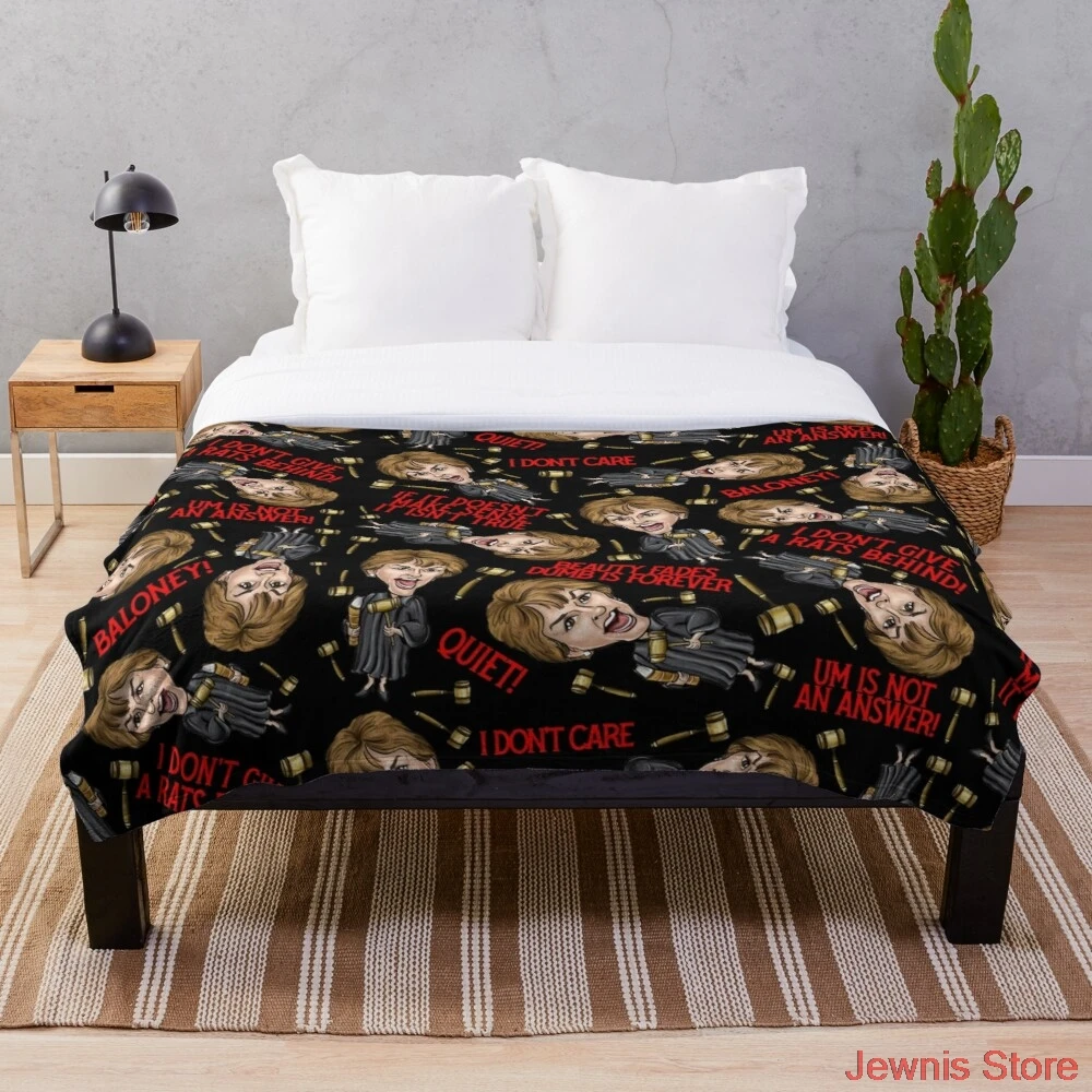 Черное Флисовое одеяло с принтом судей Джуди детское теплое мультяшным для