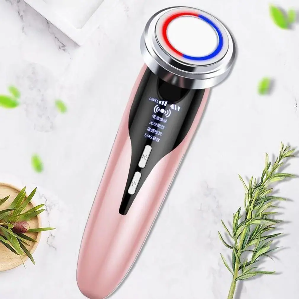 

Hot Compress Introduction Device Ion Skin Rejuvenation Equipment Facial Massage Beauty Instrument Pore Cleaner