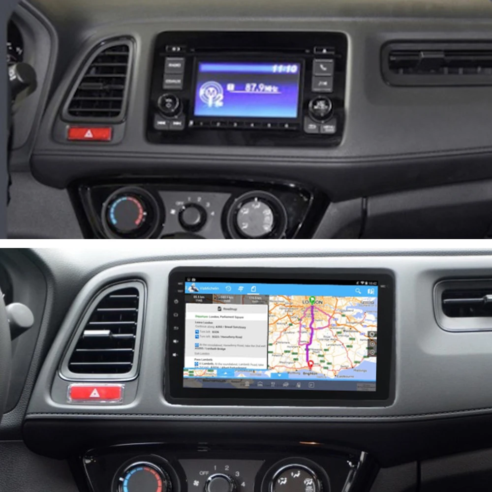 Lelv Автомобильный dvd Android для 2016 2017 hvr Honda 8 ''в автомобиль радио Navitel