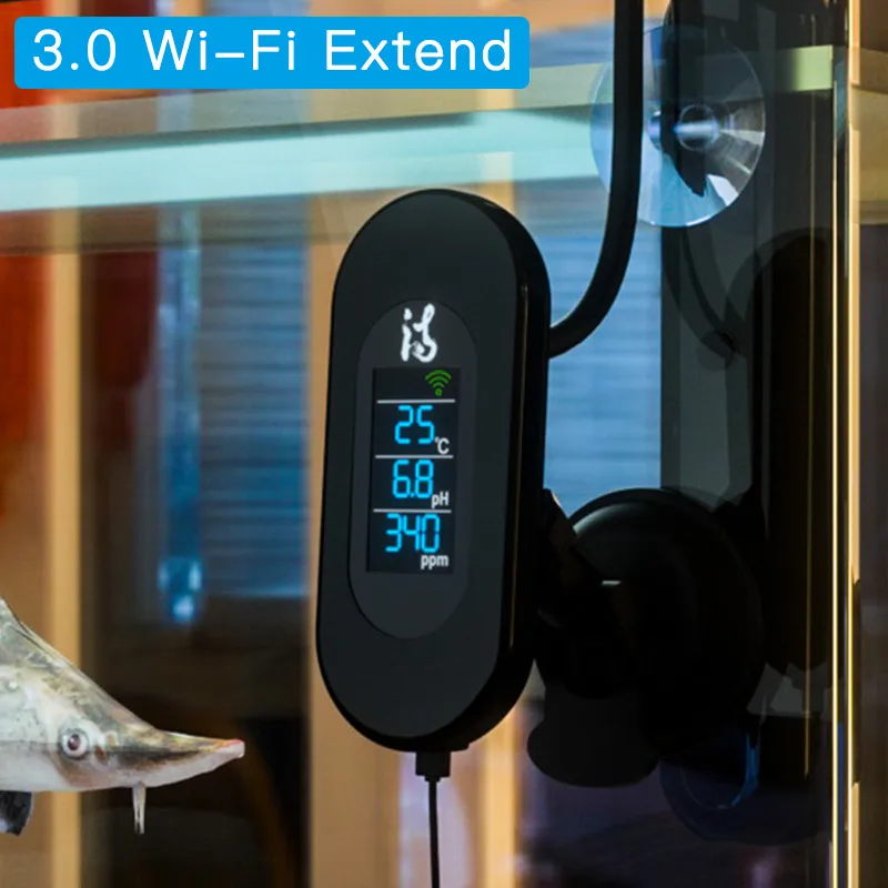 IBowl-Monitor de calidad del agua 3 en 1 para acuario, detector de TDS, pH y temperatura, medidor digital en tiempo Real-1