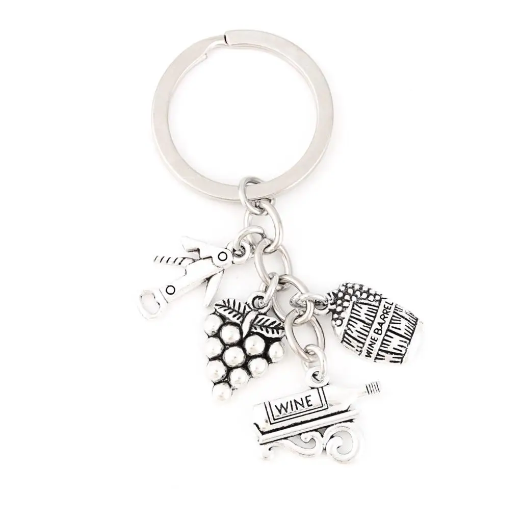 1 шт. открывалка для вина брелоки брелок бутылка виноградного вечерние украшения