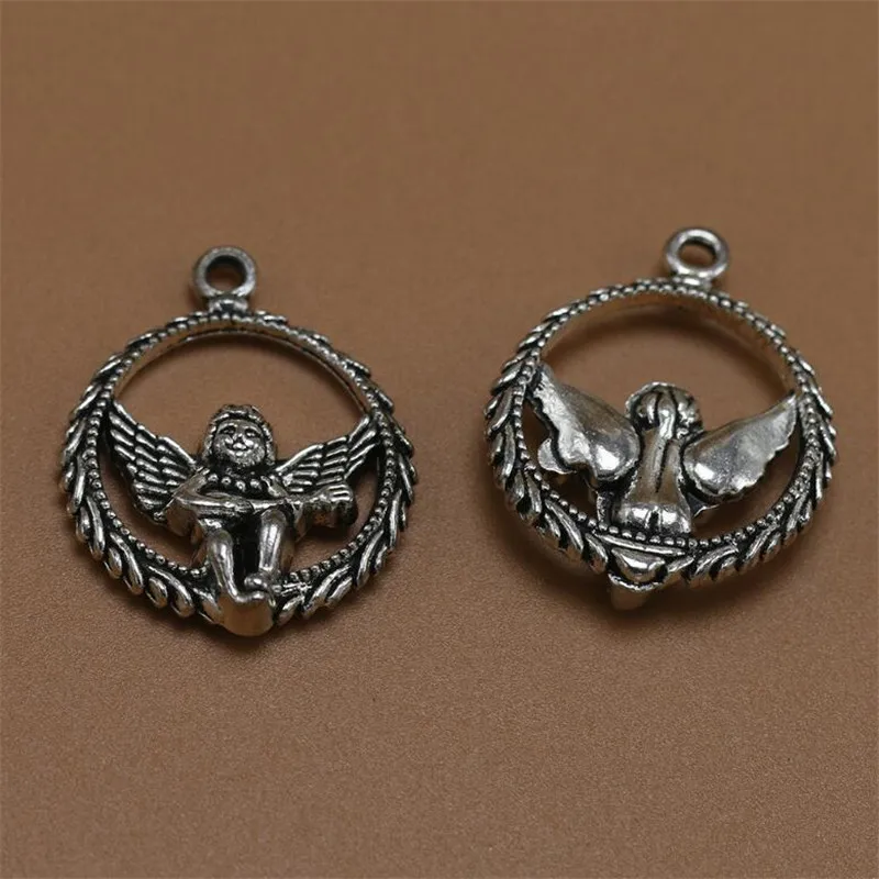 Винтажная Серебряная музыкальная гитара в стиле ретро размер 3*2 5 см угол