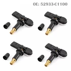 Датчик давления в шинах автомобиля TPMS 52933-C1100, 4 шт., для Hyundai Creta IX25 Tucson I40 IX35 Sonata 2014-2019 i20 433 МГц