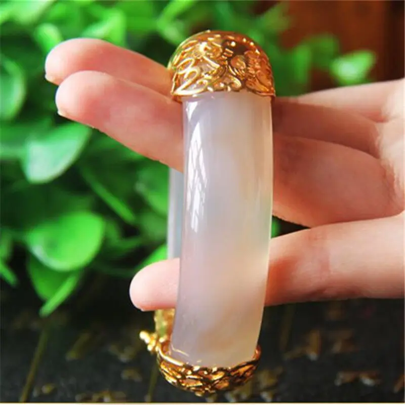 Женский браслет с позолотой инкрустированный натуральным красным агатом |