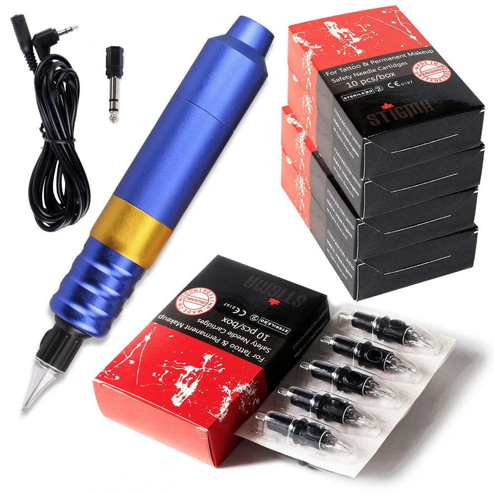 

Professional Tattoo Machine Kit Set Tattoo Pen Gun Rotary Kit Needle Set