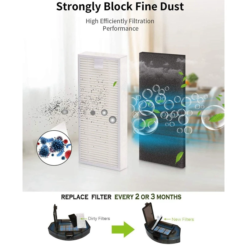 

Suitable for Eufy Robovac Cleaning Robot Accessories 11S Max 15C Max Rolling Brush Side Brush Filter Roller Brush Kit