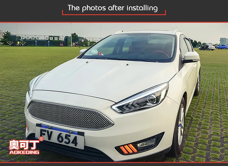 Фара для автомобиля Ford Focus 4- фокус головной светильник s противотуманный светильник дневной ходовой светильник DRL H7 светодиодный Биксеноновая лампа автомобильные аксессуары
