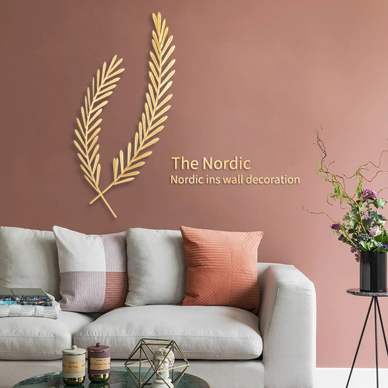 Кованое железо 3D стерео настенный лист ремесла украшение стены дома гостиной фон