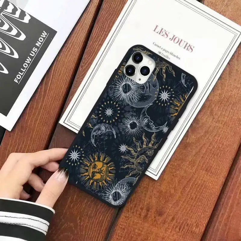 

Tarot Mystery totem Witches moon Phone Case for iPhone 11 12 mini pro XS MAX 8 7 6 6S Plus X 5S SE 2020 XR