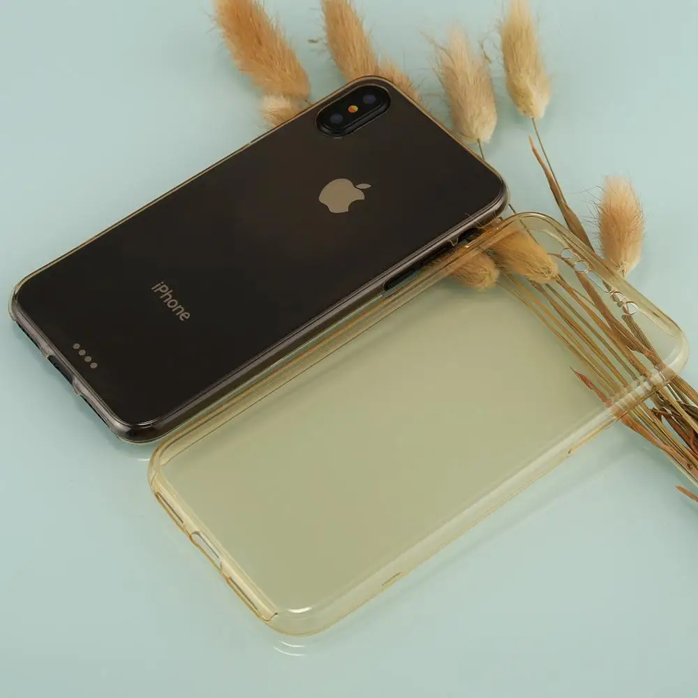 Чехол Haweel для телефона iPhone X/XS ультратонкий двухсторонний чехол с полным