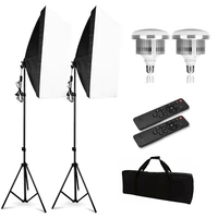 photography video 3200 5500k 85w led dimmable lamp light stand continuous lighting kit remote control for camera photo video