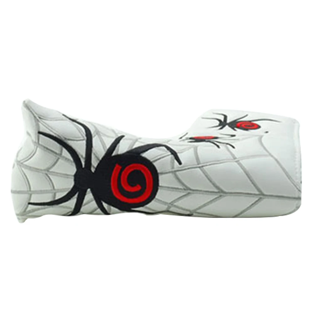 Blade Accessories Headcover Golf Putter Cover PU Leather Spider Web Thumb Portable Outdoor Club Cartoon Magic Sticker Protective | Спорт и