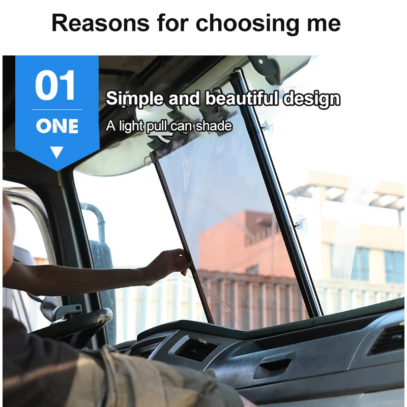 

Vehicle-Mounted Retractable Windshield Sunshades Car Protection Windshield Sun UV Block Visor Shade Curtain Sun