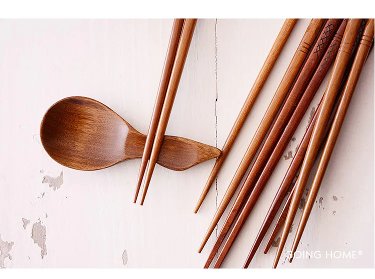 Столовые приборы из острого дерева CHOPSTICKS дерево Бытовая Nanmu индонезийская железная древесина 2 пары