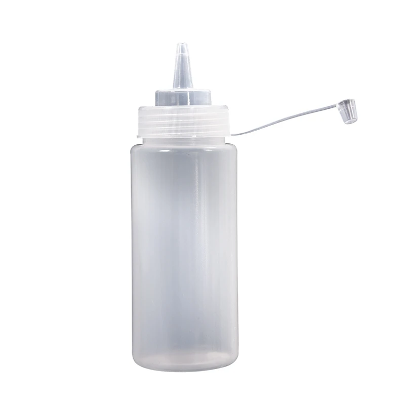 Белый пластиковый диспенсер для бутылки компрессионный соус-16 унций | Дом и сад
