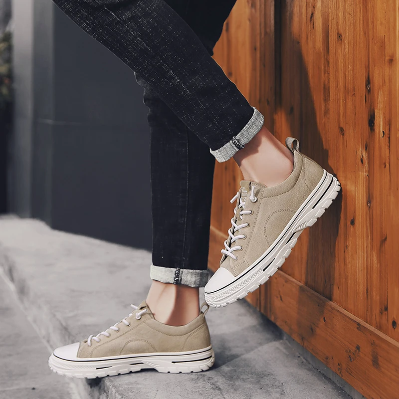 

Men Shoes Fashion Leather Breathable spring Autumn Comfortable Casual Shoes Designer Outdoor Men Sneakers Shoes Moccasins