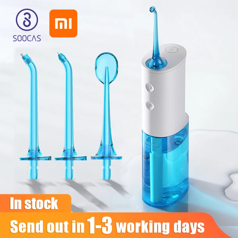 

Новый портативный Электрический ирригатор для полости рта Xiaomi SOOCAS W3, ирригатор для полости рта, перезаряжаемый ирригатор для отбеливания з...