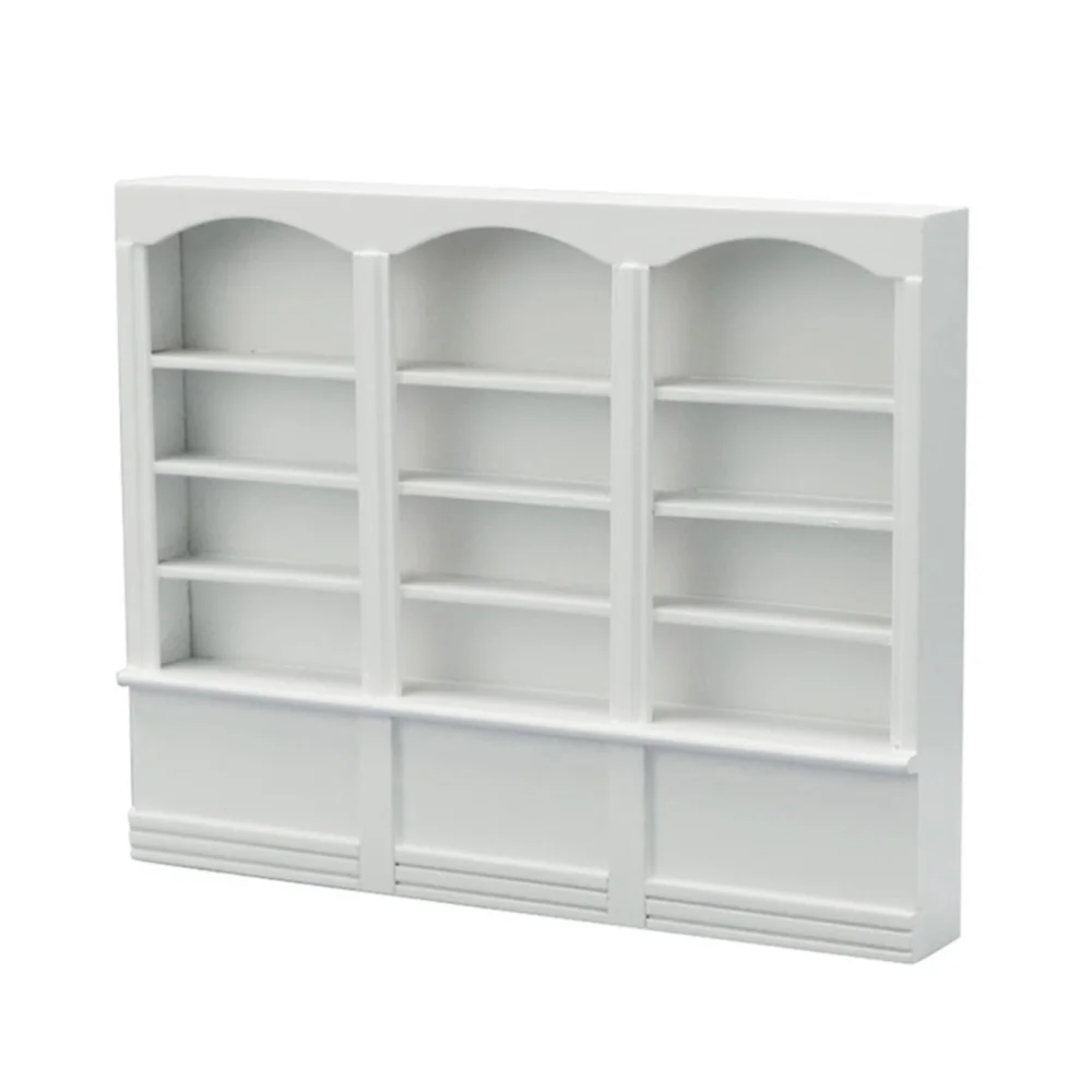

1pc Simple Doll House Display Cabinet Mini Display Shelf Mini Book Shelf