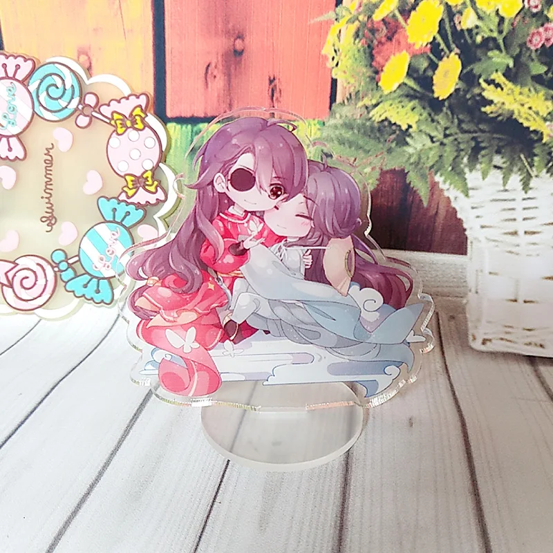 Аниме Тянь Гуань Ci Fu небольшой дисплей стенд фигурка модель пластина Держатель