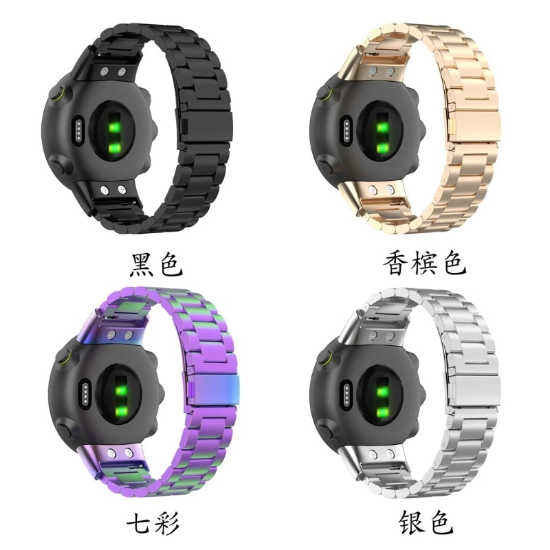 

Stainless Steel Watch Band Wrist Strap for -Garmin Forerunner 45 45S Swim 2