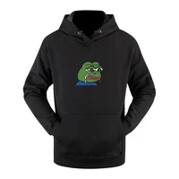 sad tearing frog print hoodies men plus size 5xl100 cotton hooded sweatshirts harajuku hip hop hoodies sweatshirt japan style