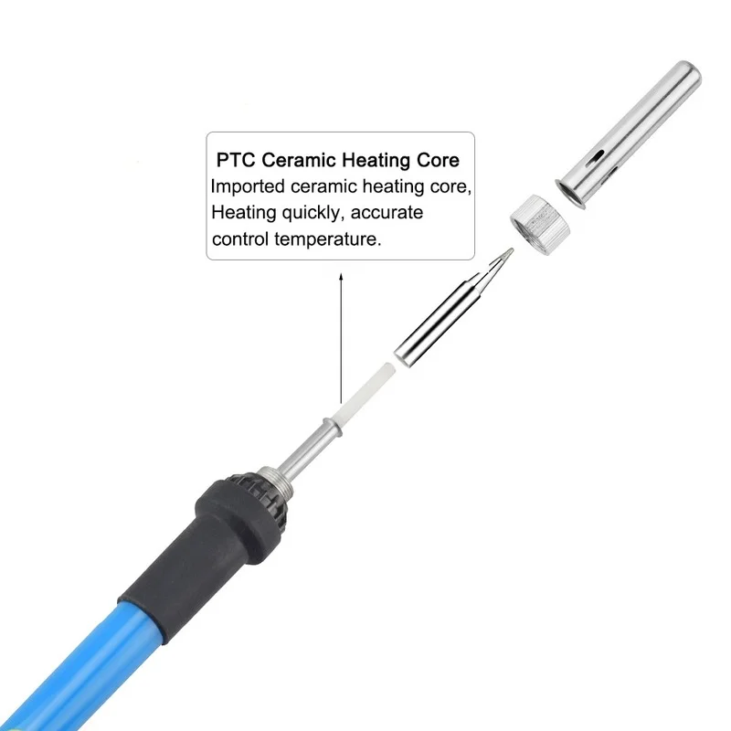 Паяльник Электрический с регулируемой температурой 60 Вт 110 В/220 В | Инструменты