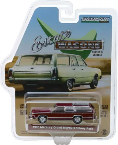 Игрушечный автомобиль GreenLight 1:64 1985 Mercury Grand Marquis цвета Бургунди игрушечный игрушки