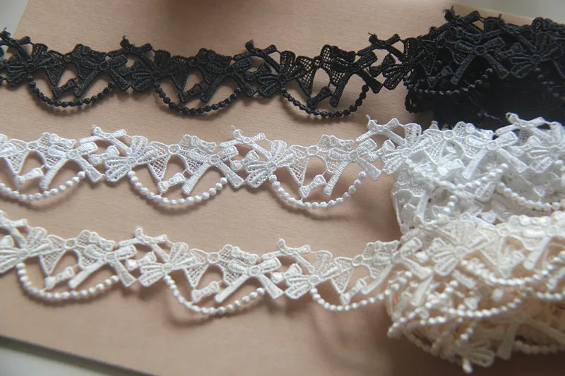 

European style Embroidery Lace Trim Water Soluble Venise Lace Trimming 10 Yards Per Lot Cat Clothing Women's Clothing Set Lace