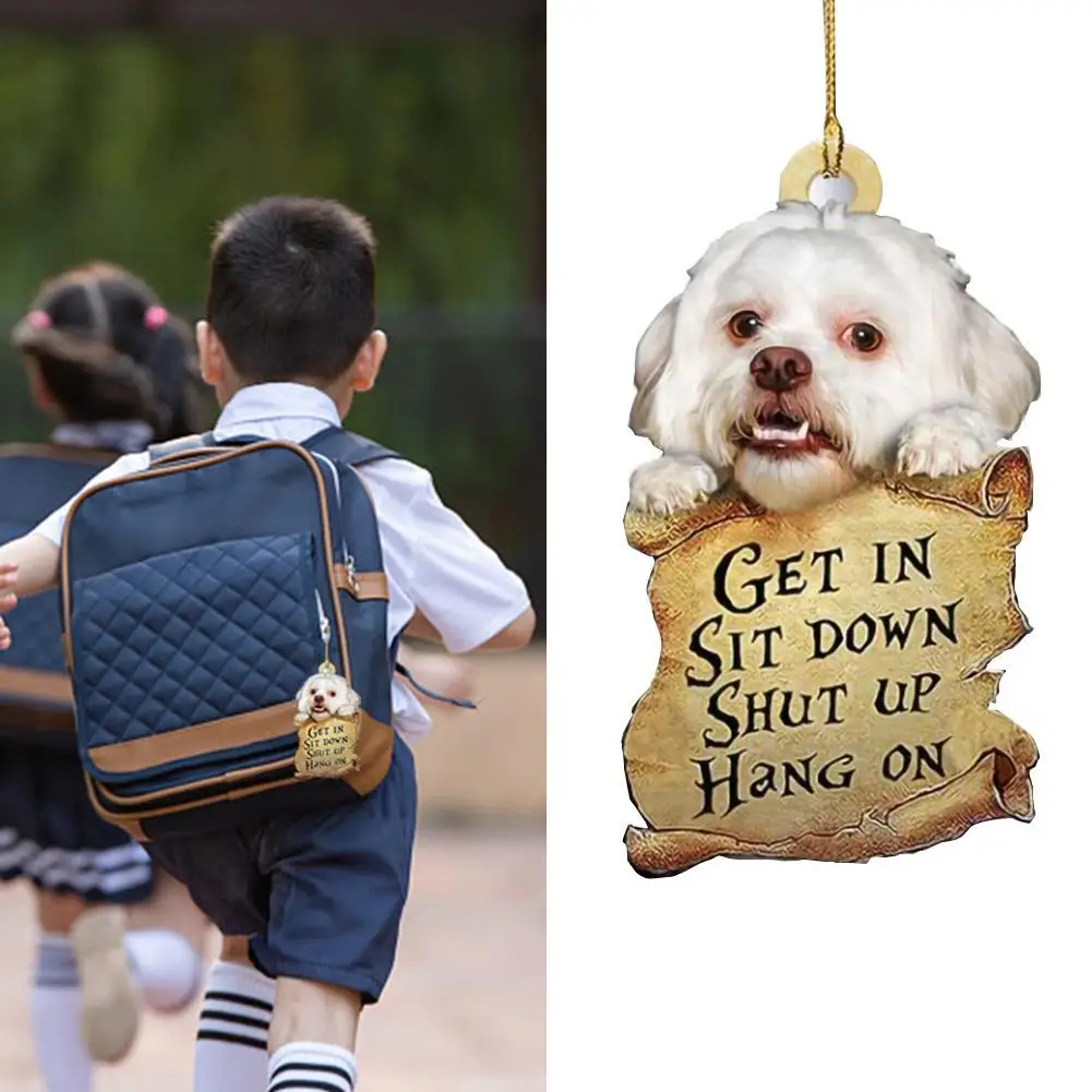 

1Pcs Creativity Cartoon Cat Dog Car Hanging Ornament With Colorful Balloon In The Car Decorations Hanging Ornament Decoration