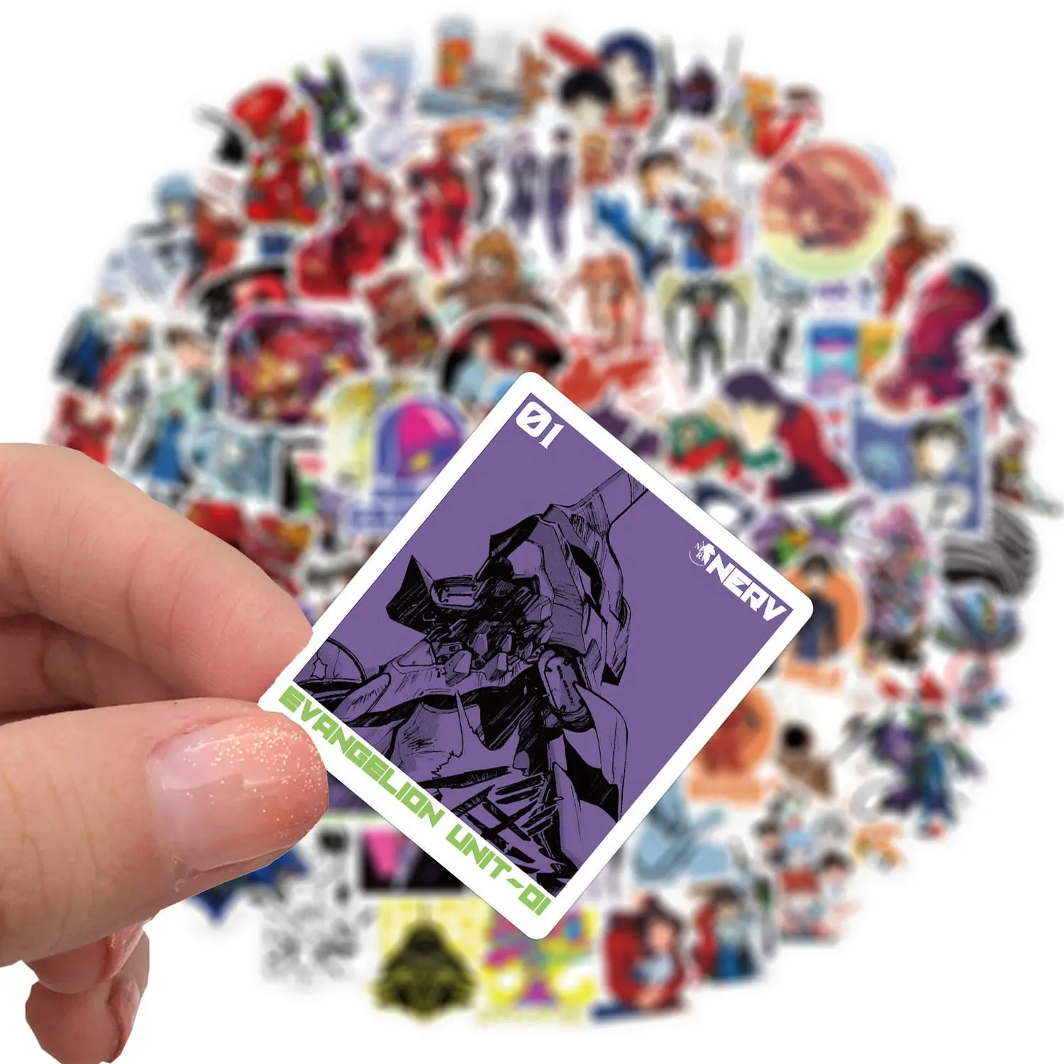 100pcs Japan Anime EVA Stickers Waterproof Skateboard Suitcase Funny Graffiti Sticker DIY Classic Toys for Kids Birthdays Gift |