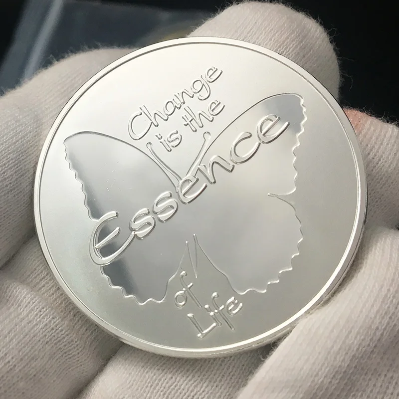 Памятные монеты Morpho Helena бабочка самая красивая в мире монета с рисованным