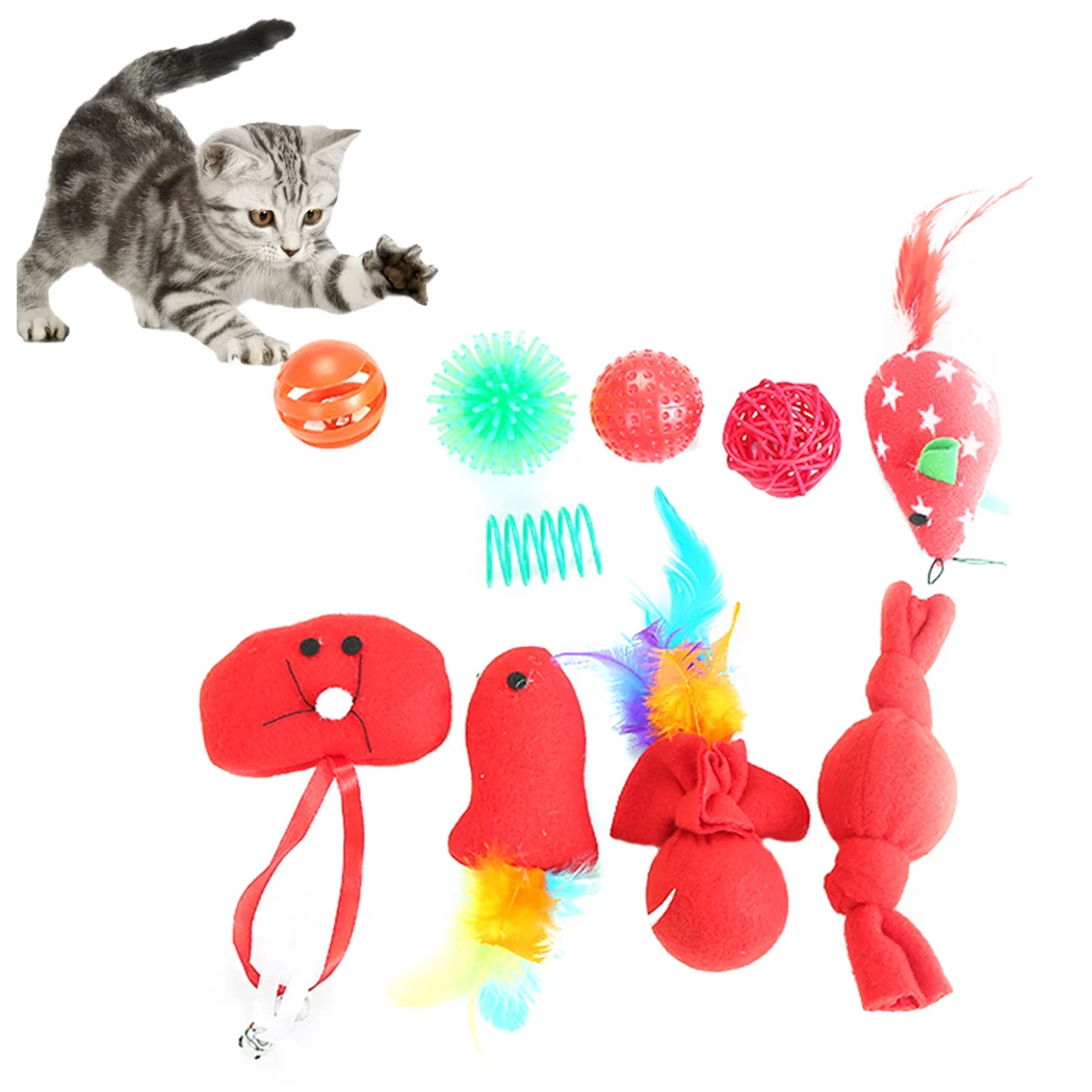 10 шт./компл. Фотографическая интерактивная игрушка в виде кошачьего мяча|Игрушки