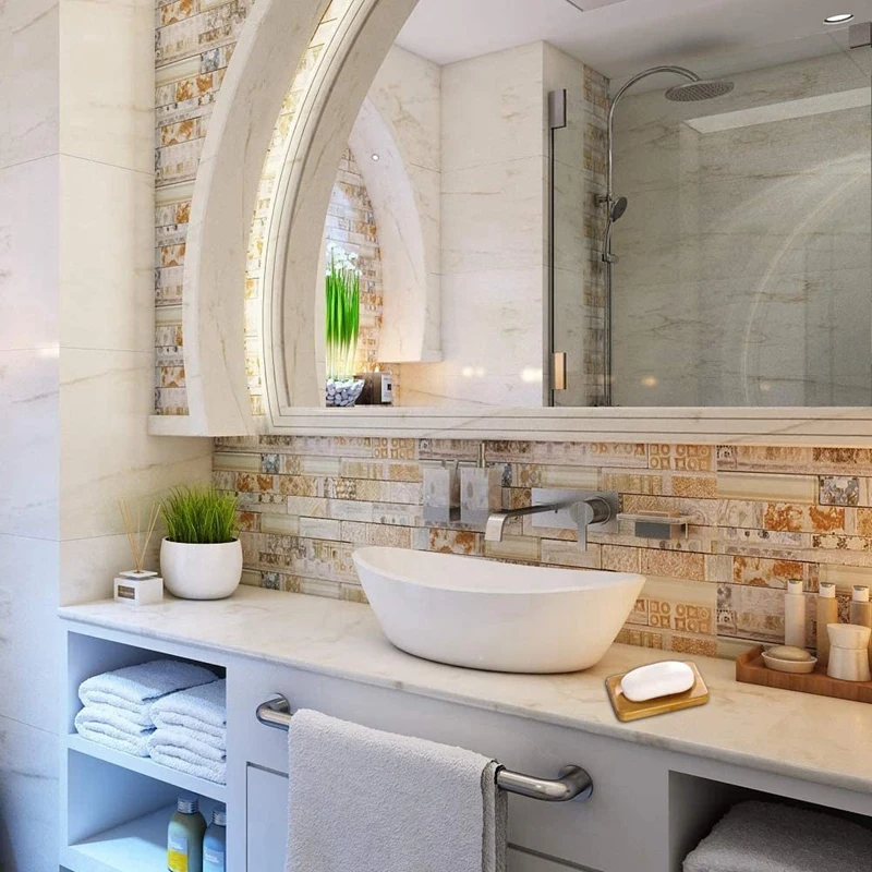 

2Pcs Natural Wooden Bamboo Soap Dish Storage Racks Bathroom Shower Soap Racks Bamboo Handmade Soap Box with 2 Bags