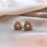 2020 new classic geometric triangle shape earrings fashion korean womens jewelry sexy womens temperament party earrings