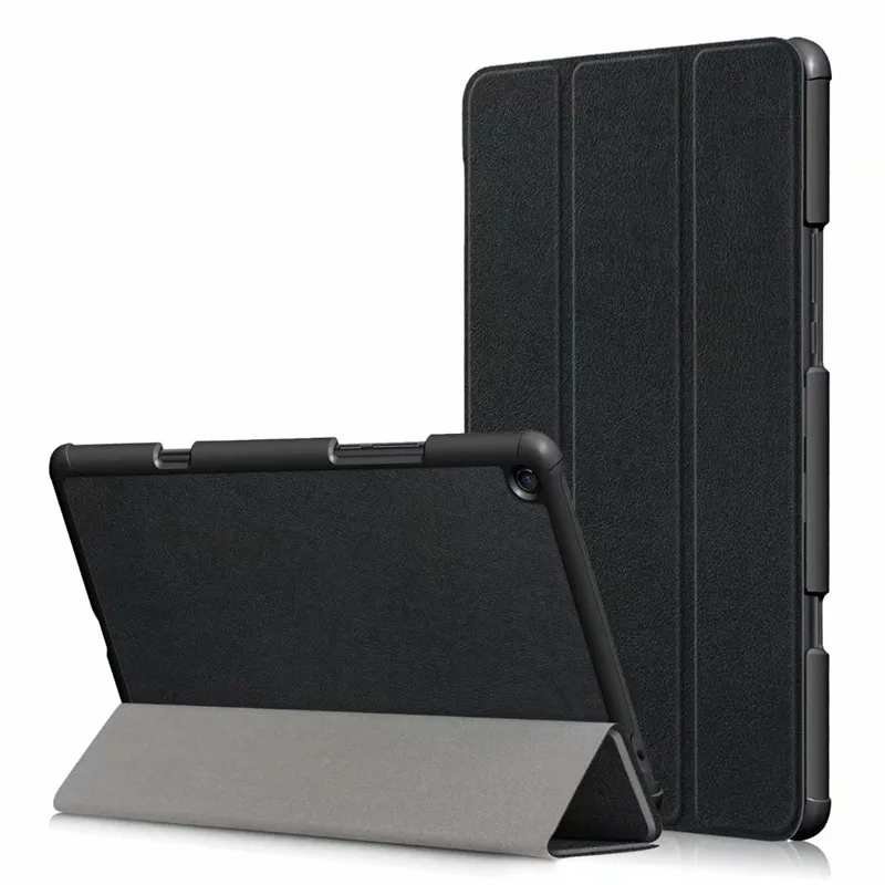 black Для Xiaomi Mi Pad4 Pad 4 Plus откидной Чехол с принтом подставка для сна тонкая магнитная Смарт-крышка 10," планшетный ПК+ PU кожаный чехол - Цвет: black