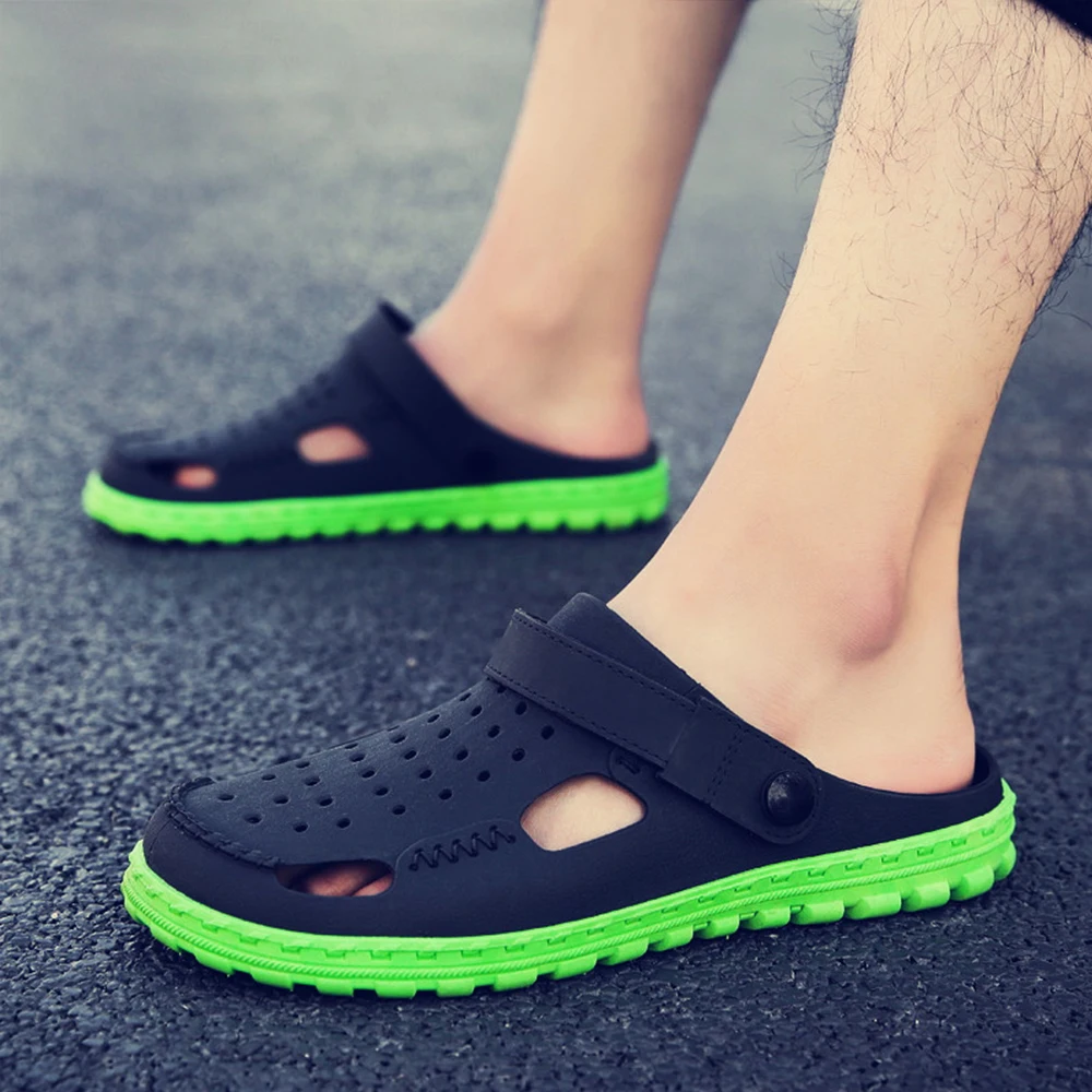 Сандалии и тапочки sanxiaxin Мужские дышащие босоножки для врачей водонепроницаемая