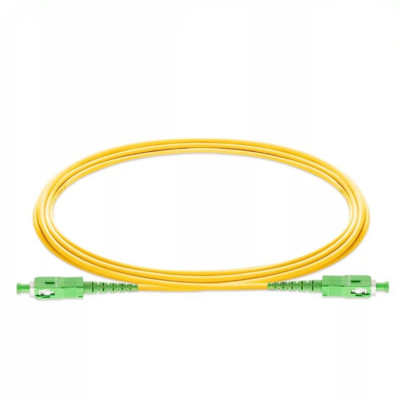 50PCS SC APC to SC APC Simplex 3.0mm PVC Single Mode Fiber Patch Cable Fibra Optica Jumper 1M 2M 3M