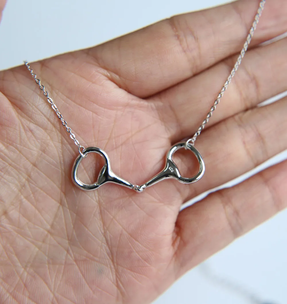 silverhorse necklace 925 пробы, Серебряная цепочка для пар в виде лошади, браслет, золотой цвет, подвеска в виде змеи, подвеска в виде лошади, ювелирное изделие для женщин, новинка, очаровательный браслет - Окраска металла: silverhorse necklace