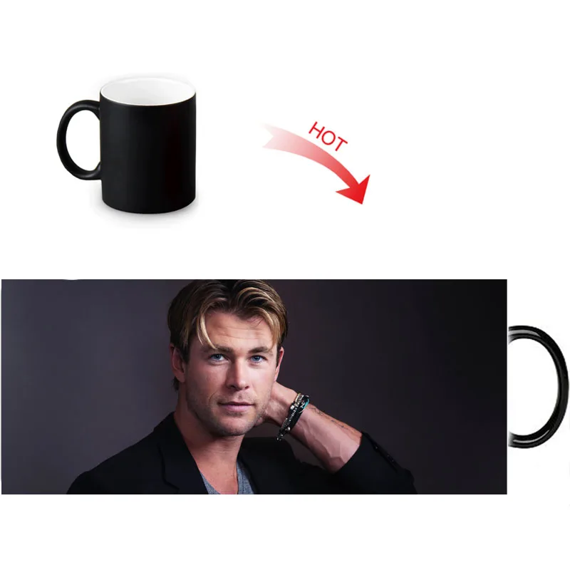 Забавные кружки с рисунком Криса хемворта кружка для кофе меняющая цвет чашка