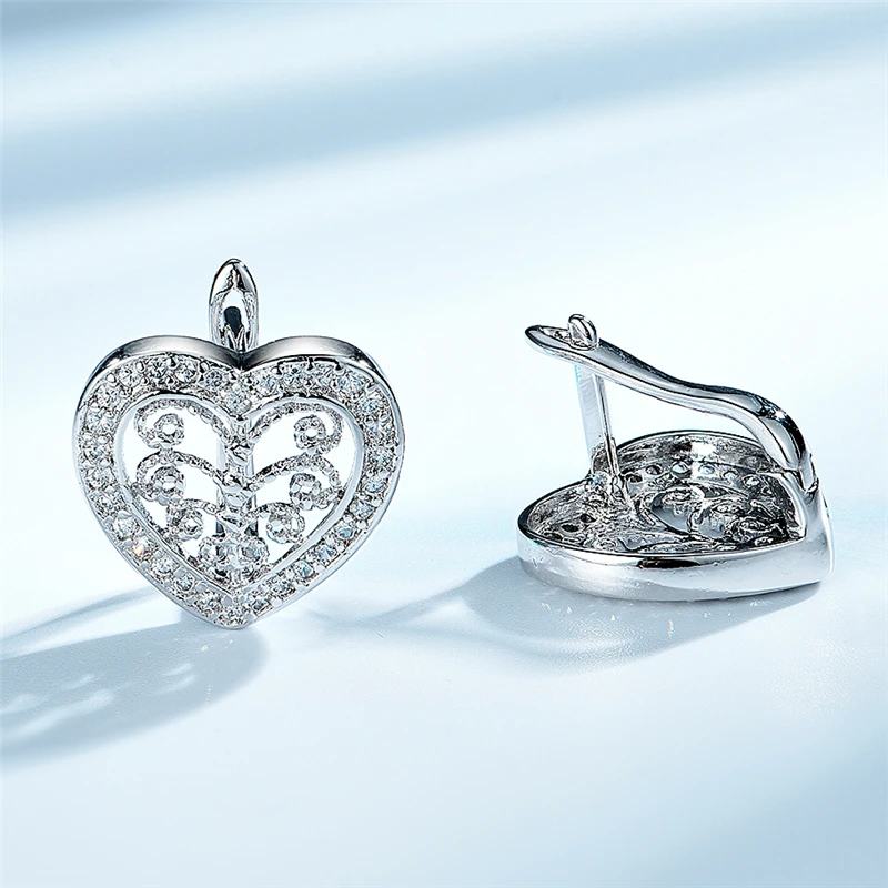 Женские серьги кольца DY из стерлингового серебра 925 пробы с прозрачным