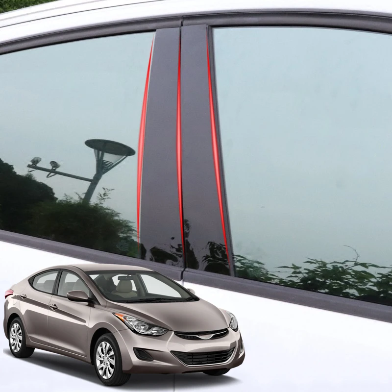Для Hyundai Elantra Avante MD UD 2011-2015 окна автомобиля Столб отделкой Стикеры среднего BC