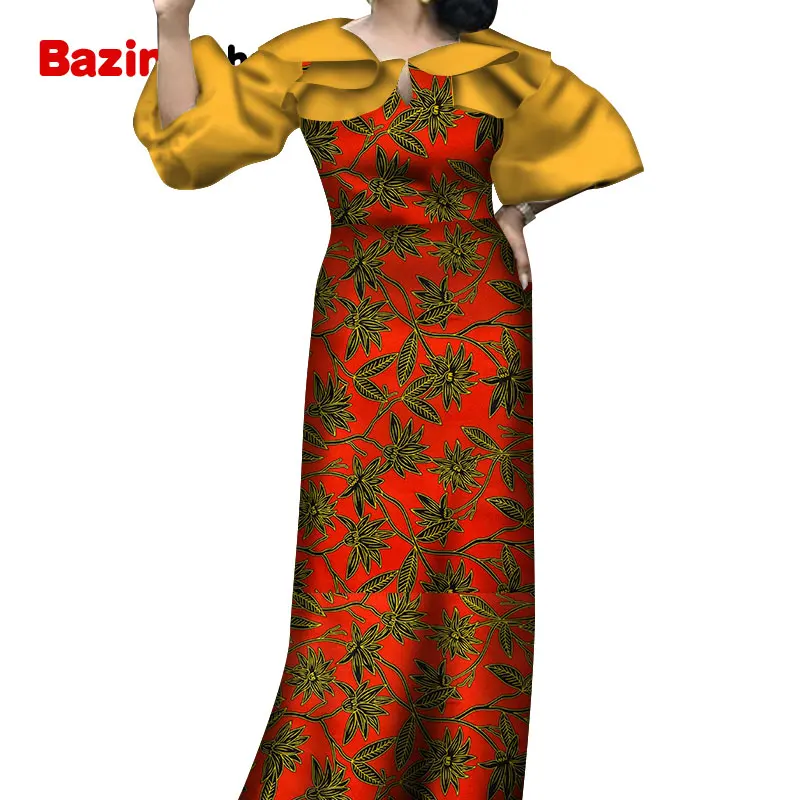 Женские платья с принтом Дашики коллекция 2021 модная вечерняя одежда рукавом до