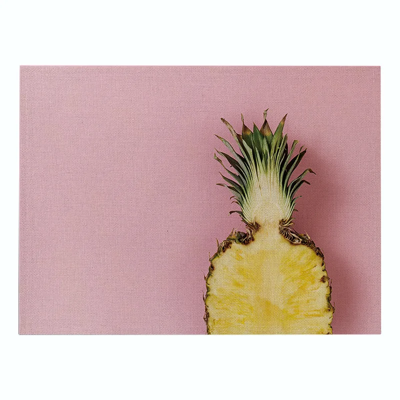 Простой высокое качество ткани салфетка розового цвета яблока ананас обеденный