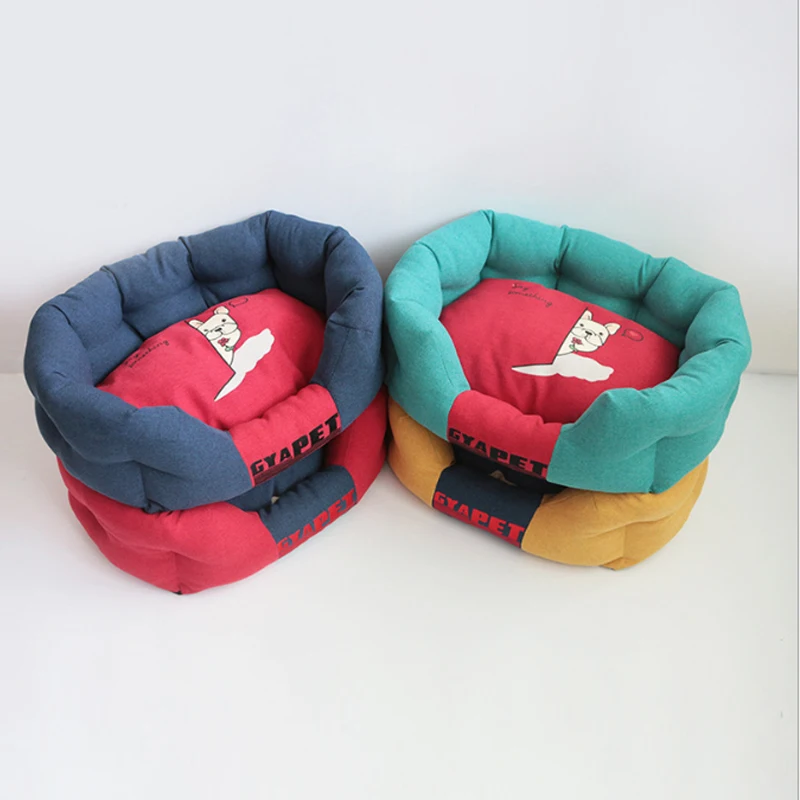 BDTHOOO 100% Cotton Pet nest Teddy dog small and medium sized four seasons universal bed | Дом и сад